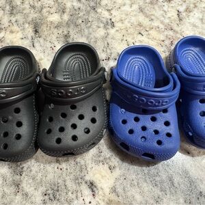 CROCS Kids Dual Pack Sandals - Black and Blue